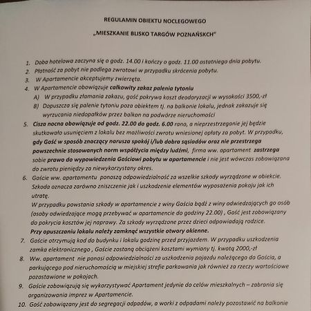 Mieszkanie Blisko Targow Poznanskich Apartment Exterior foto